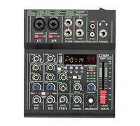 4 Channel Mixer Individual +48V Phantom Power 99 DSP Effects USB Computer Play Record Mixing Console