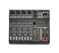 4 Channel Mono Audio Mixers 7 Band EQ 16 Effect Bluetooth Mixing Console 48V USB Record Sound Table Karaoke