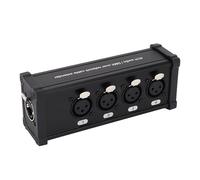 4 Channel Multi Network XLR Cable Box Extender Female Lighting Conversion Aluminum Alloy XLR Cable Breakout Extender