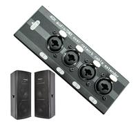 4 Channel Over Ethernet Box,High Speed Stable Aluminum Alloy Computer Supplies,4 Channel Network Cable Extender | For Stage Monitor Projector Laptop Tablet Phone Meeting Room Home Classroom