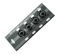 4 Channel Over Ethernet Box | High Speed Stable Aluminum Alloy Computer Supplies,4 Channel To RJ45 Connector | For Monitor Projector Laptop Tablet Phone Meeting Room Home Theater Travel