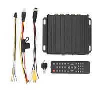 4 Channel Parking Camera Video Splitter 1080P AHD Backup Camera Image Switch Combiner Box with Remote Control for RV Buses Trucks ABS Metal Construction (No Memory Card)