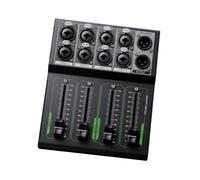 4 Channel Passive Volumes Controller with Individual Sliders Not Require Power for Clean Transmission Distribution in Any Setups Studio Passive Sound Control