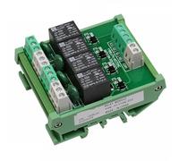 4 Channel Relay Module 1 SPDT DIN Rail Mount 12V 24V DC/AC Interface Relay Module 220V 230V 5VDC 1Pcs(FY-T734-5VDC)