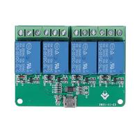 4 Channel Relay Module 5V USB Expansion Board, Drive Free PC Control Switch - Stable Serial Chip, Overcurrent Protection, Ideal for Computer Automation