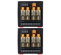 4 Channel Relay Module, AC250V 1NO 1NC DIN Rail BEM1S-4MZ 2 Pack