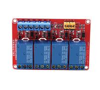 4 Channel Relay Module, Multi-Voltage Support 5V 12V 24V Optocoupler Isolation High Low Level Trigger Relay Board for Home Automation Industrial Control DIY Electronics Projects