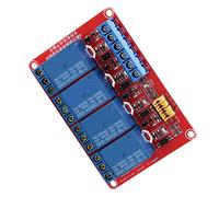 4 Channel Relay Module with Optocoupler Isolation Suport High Low Level Triger Compatible 10A 5V 12V 24V Relay Module Board Shield(12V)