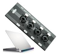 4 Channel Splitbox - Aluminum Alloy High-Speed Network Extender, Multi-Port Signal Distributor, Durable Connection Adapter, Compact Data Transfer Hub | Cable Extender For Stage Monitor Pro