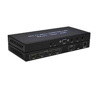 4 Channel TV Video Wall Controller,2x2 Video Wall Controller Processor 2x2 1x3 1x2 1x4 4x1 3x1 2x1 HD DVI VGA USB Video Processor 1080P 60Hz Wall TV Splicing Screen