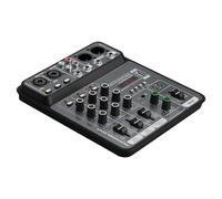 4-Channel USB Sound Mixer Metal Body Mixing Console 48V Power Supply for Easy Transport and Space Saving Real-time Sound