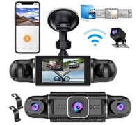 4 Channel Wifi 4K Dash Cam Front Rear Inside Car Camera Dash Cam