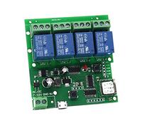 4 Channel WiFi Momentary Inching Relay Self-Lock Switch Module,DIY WiFi Garage Door Controller (5-32V)