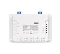 4 Channel WiFi Smart Switch Module for Sonoff 4CH R3 PRO R3, Rail Mounted RF Controlled Relay with App Voice Control, White Plastic (4CH Pro-R3)
