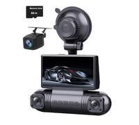 4 Channels 360 Degree Panoramic 2K Dash Cam For Cars,WiFi APP Front Interior Side and Rear Cameras Car DVR, 4 Lens 1440P+ 1080P*3 Simultaneous Recording Night Vision Video Recorder