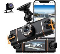 4 Channels Dash Cam For Cars ，360 Degrees View Panoramic Protection WIFI APP Car DVR,Full HD 1080P Front Camera,Rear View Camera Night vision Video Recorder