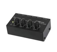 4 Channels Mixing Console Amplifier Professional Sound Audio Mixer Ultra Compact Low Noise Line Mono Interface