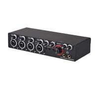 4 Channels Recording Sound Card with Driver Free Audio Interface, 4-in 4-out USB Sound Card 24 bit/192khz 48V Phantom Power Supply for Professional Recording of Live Streaming Karaoke