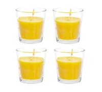 4 Citronella Candles Outdoor - 25H Burn Time - Garden Candle Set - Insect Mosquito Repellent Deterrent - Citrus Fragrance Candle - for Camping BBQ Outdoor Dining.