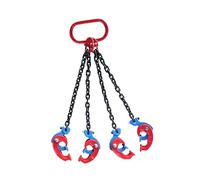 4 Claw Chain Drum Lifter,Vertical Drum Clamp,Material Transport Tool,Compatible with Forklifts,Suitable for Factories Warehouses(Style 2)