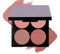 4-Color Cream Blush Palette - Long-Lasting Multi-Use Ch lusher, High-Pigment Natural Nude Shades, Creamy Texture for Blush, Highlight & Eyeshadow