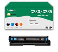 4 Color for Xerox C230/C235 006R04383 006R04384 006R04385 006R04386 Toner Cartridge Set, Replacement for C230 C235 C235DNI C230DNI Printer With Chip,Cyan-1500Page