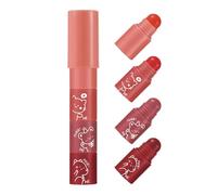 4 Color Lipstick Pencil, Portable Lip Color Set, Waterproof Matte Lipstick Makeup Set, Long-lasting Portable Lip Gloss Set For Women