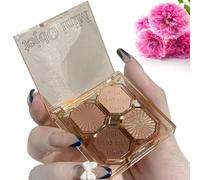 4 Color Pressed Glitter Eyeshadow Palette - Shimmer Sequined Palette,Highly Pigmented Long Lasting Makeup Set, Make Up Matte Shimmer All In High Pigmented Pallet Gift
