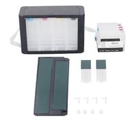 4 Color Refill Printer Ink Cartridge with Permanent Chip, Continuous Supply Ink Cartridge for Clear Printing, No Leakage Design, Includes Tubing and Plugs for Home Office (HP 711)