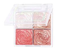 4 Colors Blush Palette Matte Shimmer Metallic Finish Waterproof Long Lasting Blusher Face Illuminator Highlighter Eyeshadow Makeup