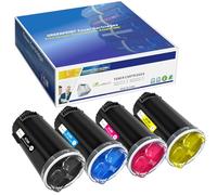 4 Colors Compatible Toner Cartridges for Xerox C500 C505 Series (Black Cyan Magenta Yellow) 5000 Pages for Black & 2400 Pages for C/M/Y for Xerox VersaLink C500 C505 Laser - Packaging May Vary