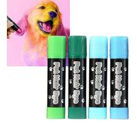 4 Colors Dog Hair Dye Chalk,Dog Hair Dye Pens,Washable Dog Hair Dye Crayons,Dog Safe Paint,Dog Hair Color Painting Crayons,Temporary Coloured Hair Wax Color for Dogs,Cats and Horses Grooming (C)