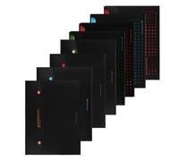 4 Colors Expanding File Folders with 6 Pockets, A4 Accordion File Organiser Divider Folders with Snap Closure Subject Document Organizer for School Home Office (8 Pcs-Style A+B)