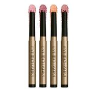 4 Colors Eyeshadow Stick Set, Matte Professional Bright-Colored Contouring and Highlight Eyeshadow Stick, Long Lasting Cream Eyeshadow, Waterproof High Pigmented Eye Shadow