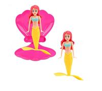 4 Colors Little Mermaid Pool Toy Shell, Summer Swimming Water Toys, Swimming Pool Dive Toys, Little Mermaid Party Supplies & Water Toys, Mermaidss Toys Paddling Pool Toysss (yellow tail-1pc)