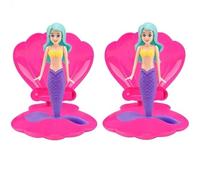 4 Colors Little Mermaid Pool Toy Shell, Summer Swimming Water Toys, Swimming Pool Dive Toys, Little Mermaid Party Supplies & Water Toys, Mermaidss Toys Paddling Pool Toysss (purple tail-2pcs)