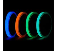 4 Colors Luminous Tape, Fluorescent Tape, Waterproof Glow in the Dark Warning Tapes 5m*10mm, Suitable for Indoor Outdoor Use