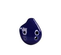 4 Colors Ocarina 6 Hole Colorful Ocarina C Tone Beginner Ocarina Teaching Ceramic Pendant (Color : Blue)
