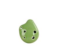 4 Colors Ocarina 6 Hole Colorful Ocarina C Tone Beginner Ocarina Teaching Ceramic Pendant (Color : Green)