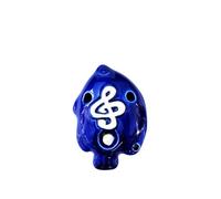 4 Colors Ocarina 6 Hole Small Ocarina Alto C Tone Beginner Ocarina Teaching Ceramic Pendant (Color : 01)