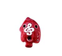 4 Colors Ocarina 6 Hole Small Ocarina Alto C Tone Beginner Ocarina Teaching Ceramic Pendant (Color : 02)