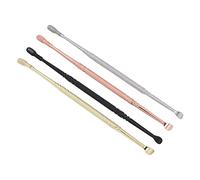 4 Colors Spiral Ear Cleaner, Ear Wax Cleaner, Earwax Removal Kit, Stainless Steel Double Head Ear Spoon 360° Spiral Earwax Remover Cleaning Tool