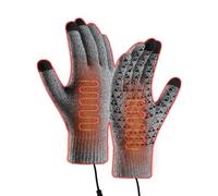 4 Colors Usb Heated Gloves, Rechargeable Hot Heated Gloves, Heated Gloves, Fingerless Work Gloves, Battery Heated Gloves, Heated Gloves Gifts (grey, m)