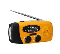 4 Colors Wind Up Radio, Emergency Hand Crank Windup Radios and Torch, Hand Crank Radio with (Am/Fm/Wb), USB/Solar/Hand-Crank Charging, Reading Lamp and SOS Alarm for Outdoor Camping Hiking (orange)