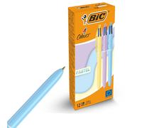 4 Colour Pastel - Box of 12 Bic Multi One Size