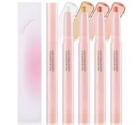 4-Colour Shimmer Eyeshadow Stick Set - Long-Lasting Cream Shadow with Pearlescent Finish, Twist-Up Pen for Smooth Application, Blendable & Smudge-Resistant Makeup for All-Day Wear, Ideal for Everyday