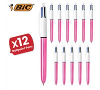 4 Colour Shine - Pink - Single Pen 12 Packs Bic Pink One Size