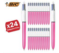 4 Colour Shine - Pink - Single Pen 24 Packs Bic Pink One Size
