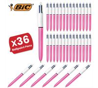 4 Colour Shine - Pink - Single Pen 36 Packs Bic Pink One Size