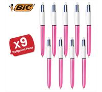 4 Colour Shine - Pink - Single Pen 9 Packs Bic Pink One Size